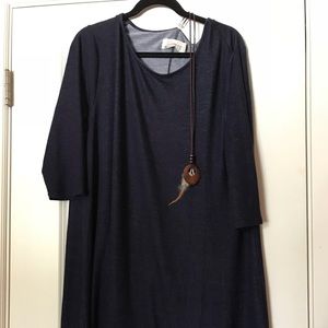 Navy blue t shirt dress